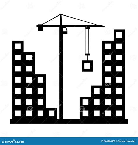 Building Construction Icon Stock Vector Illustration Of Business