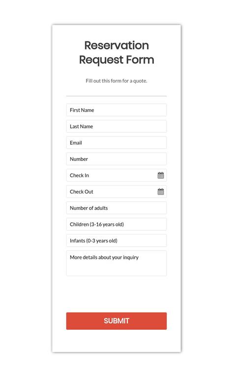 top booking form templates create   form