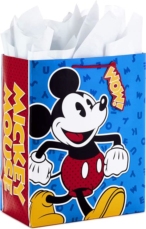 Hallmark 13 Large Disney T Bag With Tissue Paper For Birthdays