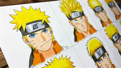 Drawing Naruto In 12 Different Anime Styles Youtube