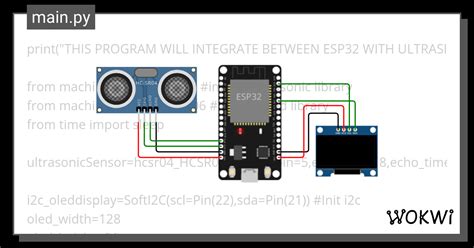 Esp32 Micropython Interfacing Ultrasonic Sensor Hc Sr04 Wokwi Esp32