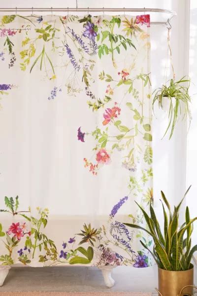 Wildflowers Shower Curtain Urban Outfitters