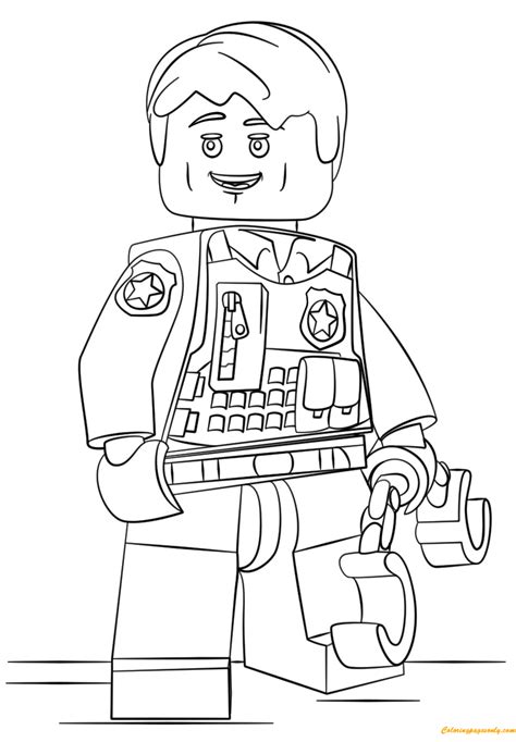 Lego City Undercover Coloring Page  Free Coloring Pages Online