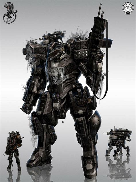 Sci Fi Armor Battle Armor Power Armor Suit Of Armor Robot Concept Art Weapon Concept Art
