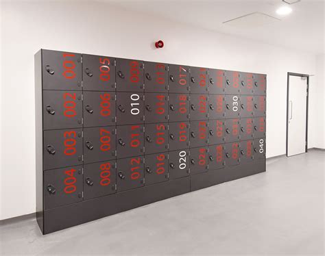 Modern Premier Lockers With Vinyl Number Solid Grade Laminate Sgl