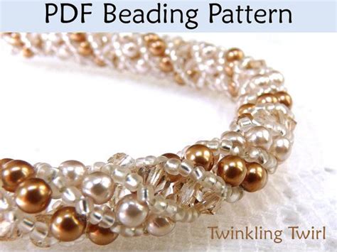 Spiral Bracelet Jewelry Making Beading Pattern Beadweaving Tutorial
