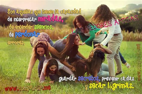 Una linda frase para las mejores amigas, esas que algunas veces considereamos como una hermana. Imágenes para Compartir: Imagen de amigas divirtiendose y ...