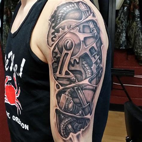 60 Glorious Mechanical Arm Tattoos Easy Design And Ideas