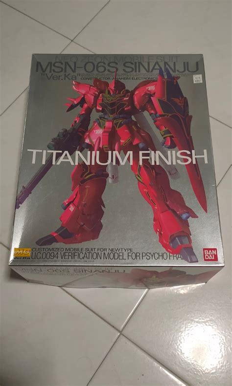 Gundam Uc Mg Sinanju Ver Ka Titanium Finish Hobbies Toys Toys