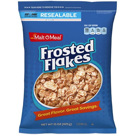Malt O Meal® Frosted Flakes Cereal 15 Oz Zip Pak®