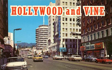 Old Hollywood Postcard Hagins Collection Hollywood And Vine