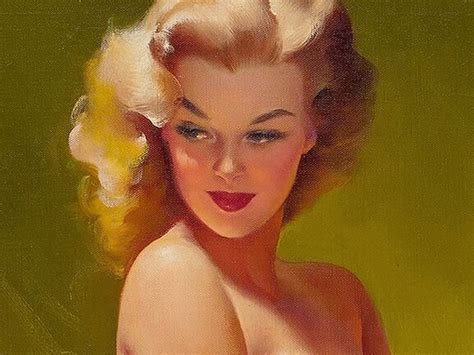 1950s Golden Beauty Vintage Style Elvgren Sexy Pin Up Girl Poster