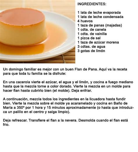 Flan De Pana Flan Recipe Easy Puerto Rico Food Flan Cake