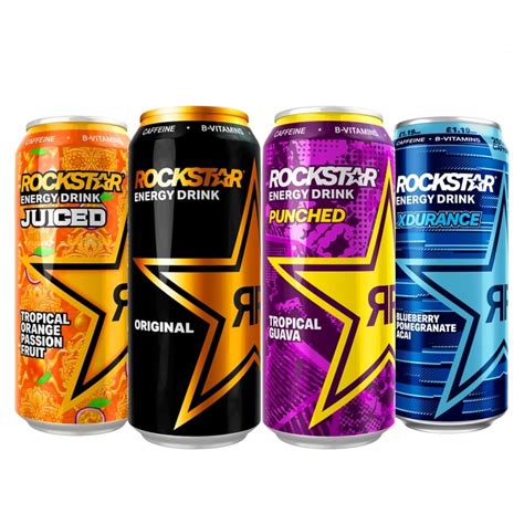 Rockstar Energy Drink Flavor Sampler Variety Pack 16 Fl Oz Pack Of