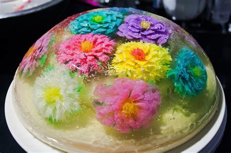 Mothers Day T Rainbow Flower Jelly Cake Surprise 7