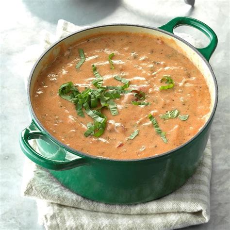 Creamy Herbed Tomato Soup Recipe How To Make It Taste Of Home
