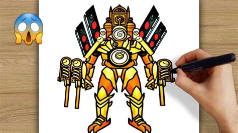 How To Draw Upgraded Titan Clock Man Skibidi Toilet Multiverse