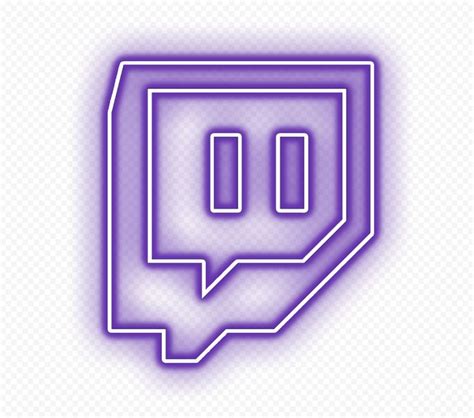 Hd Neon Twitch Aesthetic Purple Icon Transparent Background Png Neon