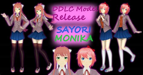 Ddlc Model Release Monika And Sayori By Seriousnorbo On Deviantart