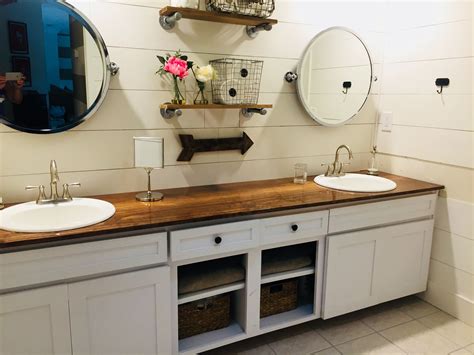 Wood Bathroom Countertops Ideas