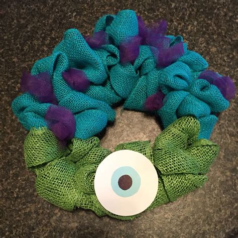 Mike And Sulley Wreath Perfect For Aubs Monsters Inc Themed Bday Mike And Sulley Monster