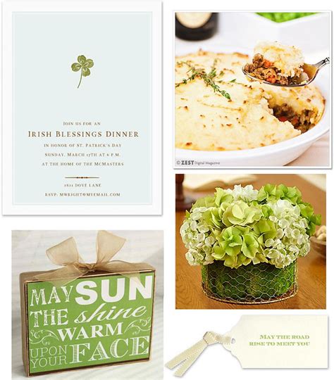 Christmas is the most important time of the year for irish families. Noted. | FineStationery.com: Irish Blessings Dinner Party