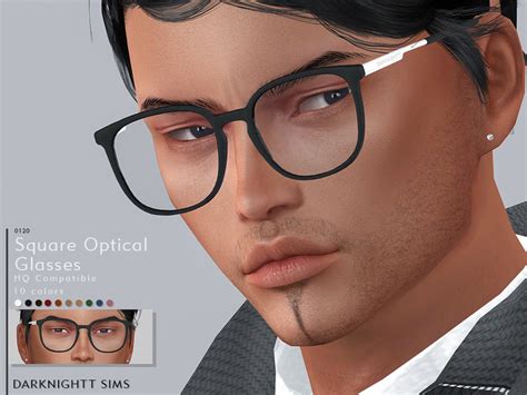 Square Optical Glasses Found In Tsr Category Sims 4 Male Glasses