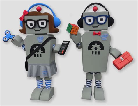 Robots Intel Olympus Mascots