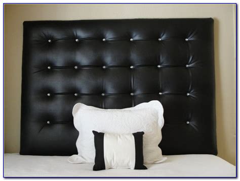 White Leather Tufted Headboard With Crystals Headboard Home Design