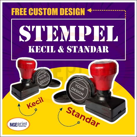 Jual Free Design Stempel Custom Logo Stempel Kotakbulatoval