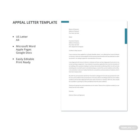 11 Appeal Letter Templates Pdf Doc Free And Premium Templates