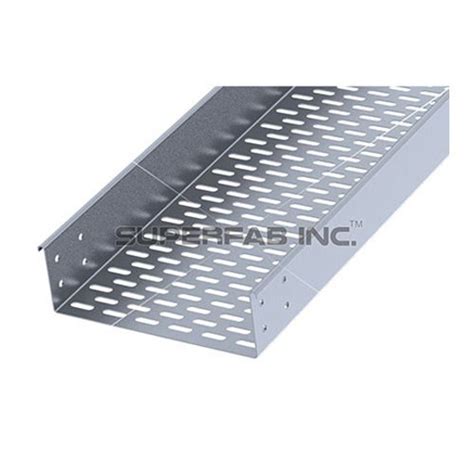 Aluminium Return Flange Outside Perforated Cable Tray For Wire