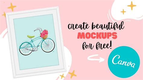 How To Create Beautiful Art Mockups For Free With Canva Youtube