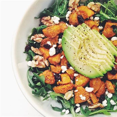 The secret to ina garden's zesty potato salad recipe from barefoot contessa on food network? Carrie Walder on Instagram: "Cinnamon roasted sweet potato & arugula salad with walnuts, raisins ...