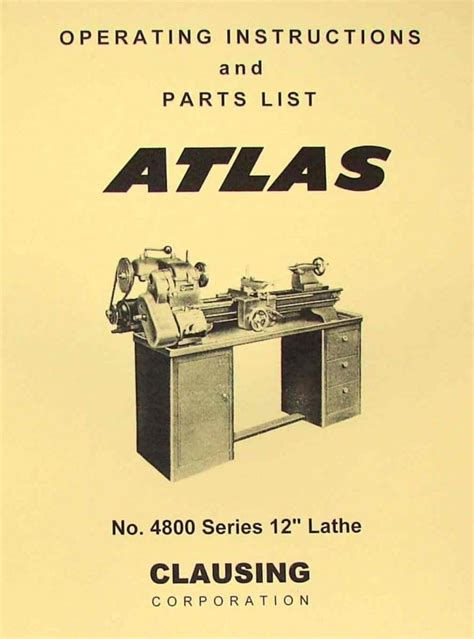 Clausing Atlas Series Metal Lathe Operating Parts