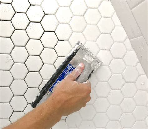 This means larger grout lines, 3/16 inch for example, are necessary to achieve a polished look without emphasizing these variations. large hexagon backsplash with very light grey grout ...