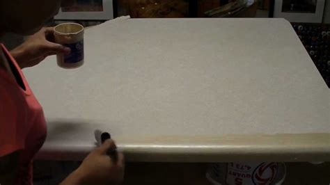 Formica countertop paint may be simpler solution to beautify your kitchen with cheaper material. Base Coat Painting for Formica - YouTube