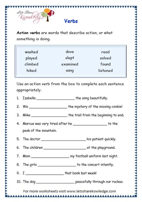 Present simple and present continuous. Grade 3 Grammar Topic 13: Verbs Worksheets - Lets Share Knowledge