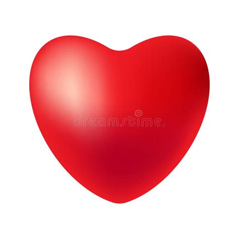 Heart Symbol Of Love And Valentine S Day Isolated On White Background