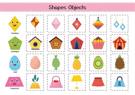 Premium Vector Shapes Objects Set For Kids Basic Geometric Shapes