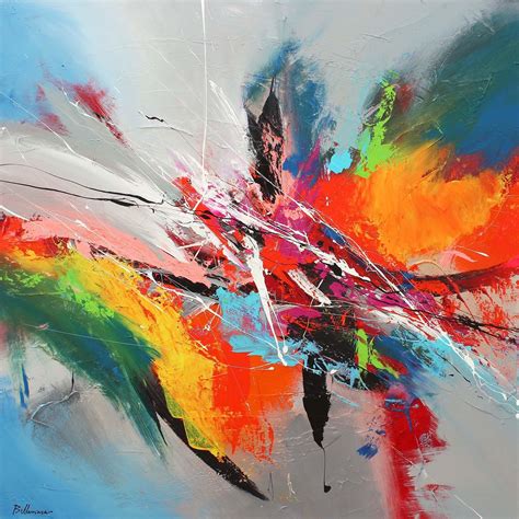 Explosiones De Color Sobre Lienzo La Pintura Abstracta De Pierre