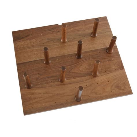 Rev A Shelf 4dps Wn 2421 24 X 21 Walnut Wood Peg Board System 9 Pegs