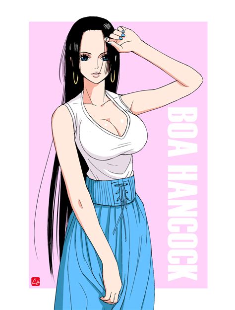 Anime Picture One Piece Toei Animation Boa Hancock Chris Re5 Long Hair