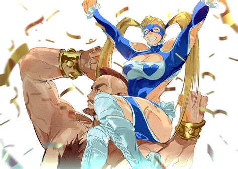 Rainbow Mika And Zangief Street Fighter And More Drawn By Atie Danbooru