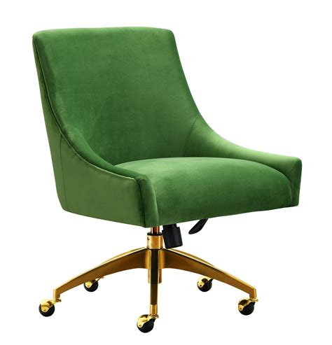 Tov Furniture Modern Beatrix Green Office Swivel Chair Tov H7232 Velvet