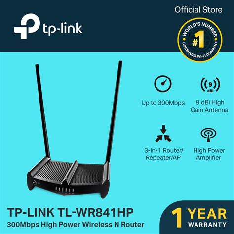 Tp Link Tl Wr841hp 300mbps High Power Wireless N Router Wifi Router