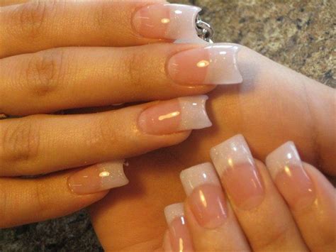 I Really Like The Shape Of These Nails Pink And American White