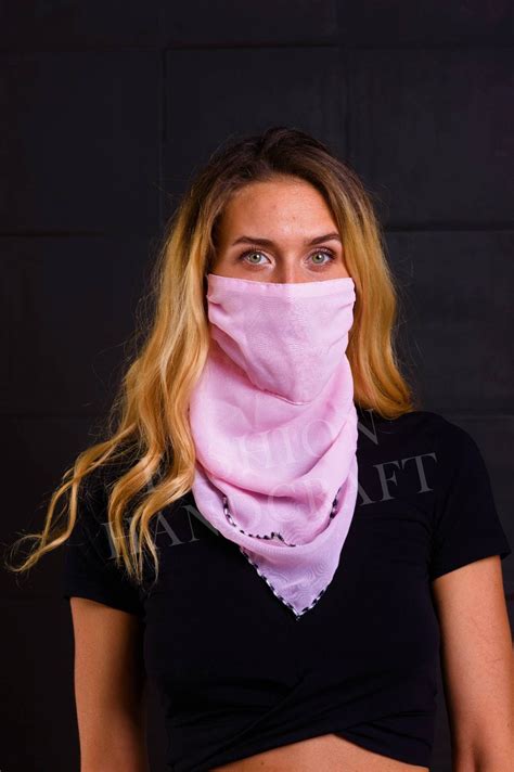 Silk Scarf Face Mask Women Reusable Face Masks Adult Etsy