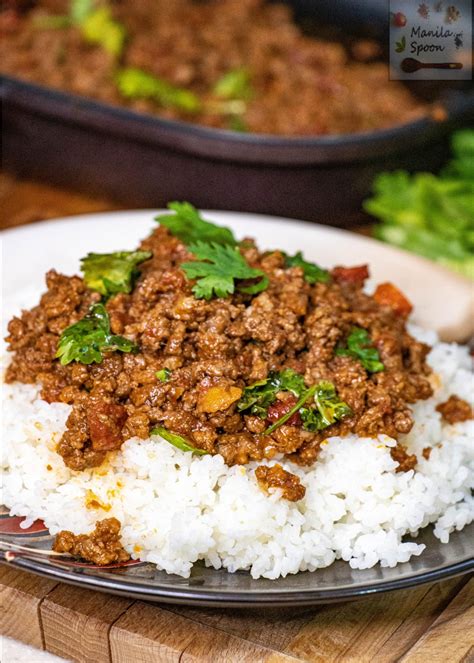 Thai Ground Minced Beef Or Pork Curry Manila Spoon