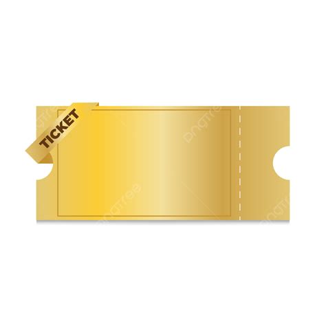 التذكرة الذهبية مع تسمية على خلفية بيضاء التوضيح النواقل تذكرة